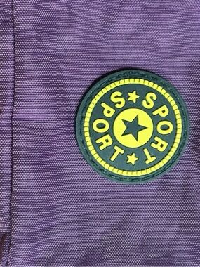 SPORTY Round Star Patch Accent Bag in Purple